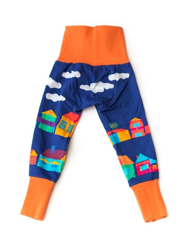 merle kids - Bio Kinder Leggings mit Nachtstadt-Motiv
