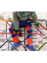 merle kids - Bio Kinder Leggings mit Nachtstadt-Motiv