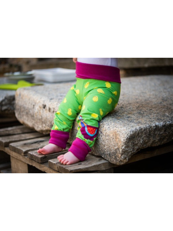 merle kids - Bio Kinder Leggings mit Küken-Motiv