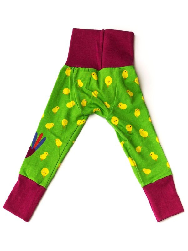 merle kids - Bio Kinder Leggings mit Küken-Motiv