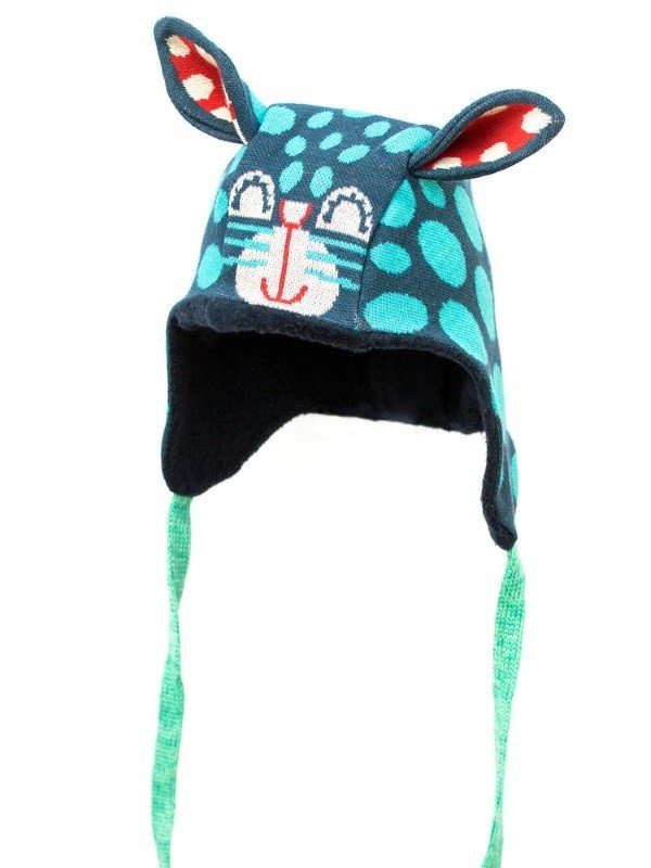 merle kids - Bio Baby Strickmütze Hasenkatze