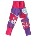 merle kids - Bio Kinder Strick Leggings mit Hasen-Motiv, lila