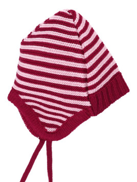Reiff - Bio Baby Mütze Wolle beere/rosa