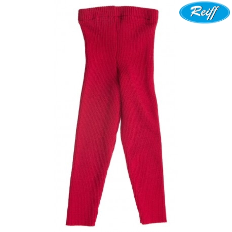 Reiff - Bio Kinder Strick Leggings Wolle burgund