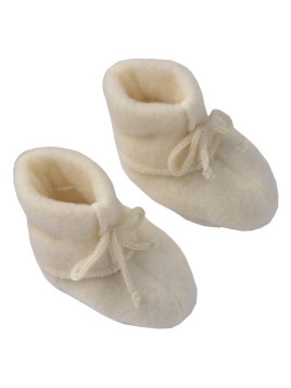 ENGEL - Bio Baby Fleece Schuhe, Wolle, blau