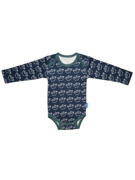 Holy Water - Baby Mitwachsbody mit Papierboot-Motiv