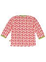 loud + proud - Bio Baby Langarmshirt mit Löwen-Druck, rot