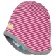 loud + proud - Bio Kinder Wende Mütze mit Streifen und Vogel-Druck, orchidee