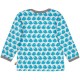 loud + proud - Bio Baby Langarmshirt mit Vogel-Druck, petrol