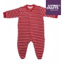 LIVING CRAFTS - Bio Baby Frottee Strampler, rot