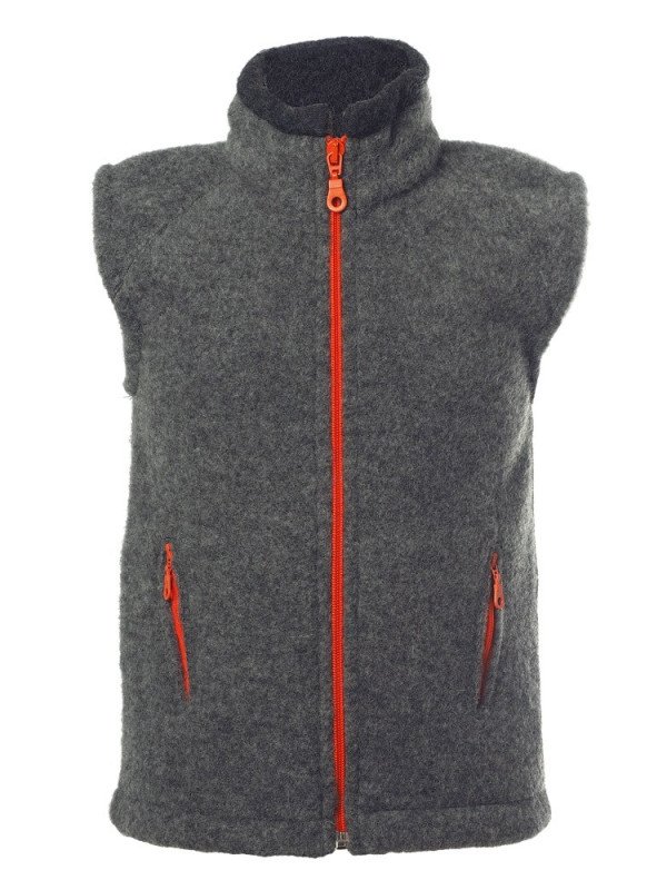 Reiff - Bio Kinder Fleece Weste, Wolle, fels
