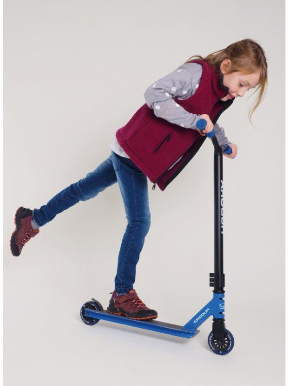 Reiff - Bio Kinder Fleece Weste, Wolle, beere