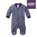 LIVING CRAFTS - Bio Baby Strampler, blau