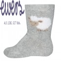 Ewers - Bio Baby Socken mit Schaf-Motiv, grau