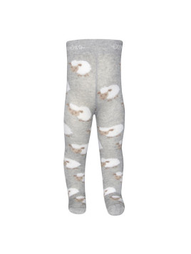Ewers - Bio Baby Strumpfhose mit Schaf-Motiv, grau