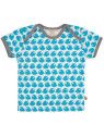 loud + proud - Bio Kinder T-Shirt mit Vogel-Druck, petrol