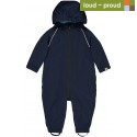 loud + proud - Bio Baby Regenoverall, marine, wasserabweisend