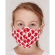 loud + proud - Bio Kinder Mund- und Nasenmaske mit Vogel-Druck, rot