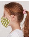 loud + proud - Bio Kinder Mund- und Nasenmaske mit Wal-Druck, grün