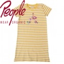 People Wear Organic - Bio Kinder Nachthemd mit Flamingo-Motiv und Streifen