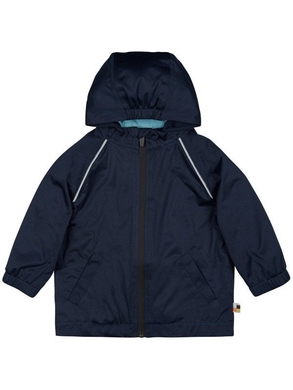 loud + proud - Bio Kinder Regenjacke, marine, wasserabweisend