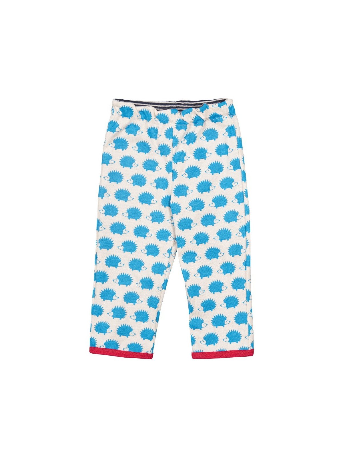loud + proud - Bio Baby Wende Sweathose mit Streifen und Igel-Motiv, navy