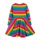 frugi - Bio Kinder Jersey Kleid "Sofia" Regenbogen