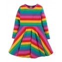 frugi - Bio Kinder Jersey Kleid "Sofia" Regenbogen