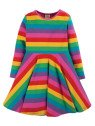 frugi - Bio Kinder Jersey Kleid "Sofia" Regenbogen