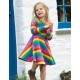 frugi - Bio Kinder Jersey Kleid "Sofia" Regenbogen
