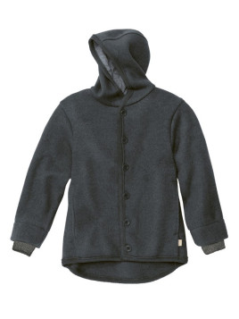 disana - Bio Baby Walkjacke, Wolle, anthrazit