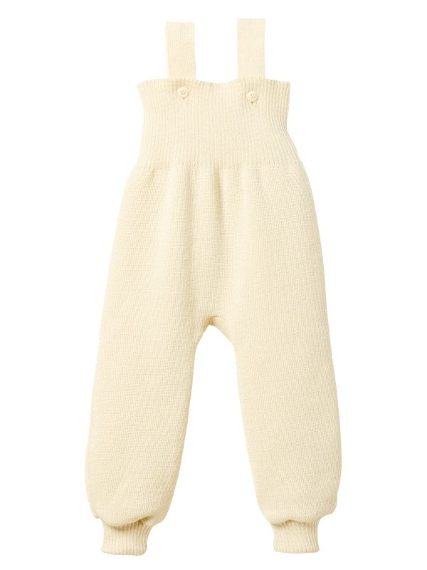 disana - Bio Baby Trägerhose, Wolle, natur