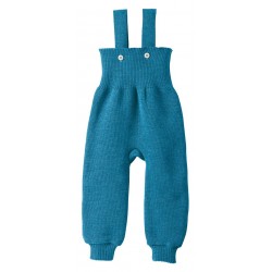 disana - Bio Baby Trägerhose, Wolle, blau