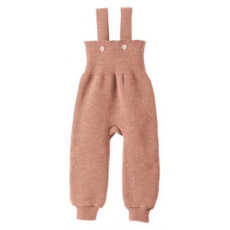 disana - Bio Baby Trägerhose, Wolle, rose