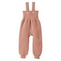 disana - Bio Baby Strick Trägerhose, Wolle, rose