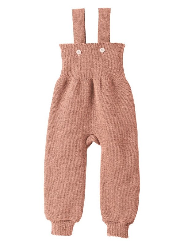 disana - Bio Baby Trägerhose, Wolle, rose