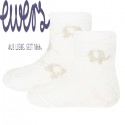 Ewers - Bio Baby Thermo Socken Doppelpack mit Elefanten-Motiv, beige