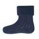 Ewers - Bio Baby Flausch Socken Doppelpack, blau