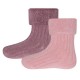 Ewers - Bio Baby Flausch Socken Doppelpack, rosa