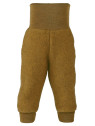 ENGEL - Bio Baby Fleece Hose mit Nabelbund, Wolle, safran