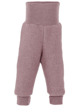 ENGEL - Bio Baby Fleece Hose mit Nabelbund, Wolle, rosenholz