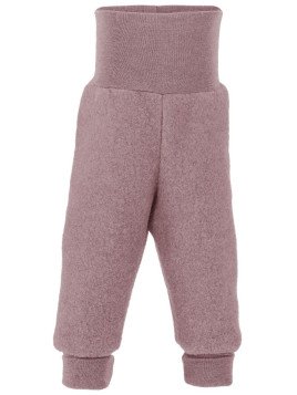 ENGEL - Bio Baby Fleece Hose mit Nabelbund, Wolle, rosenholz