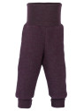 ENGEL - Bio Baby Fleece Hose mit Nabelbund, Wolle, lila
