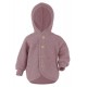 ENGEL - Bio Baby Fleece Jacke mit Kapuze, Wolle, rosenholz