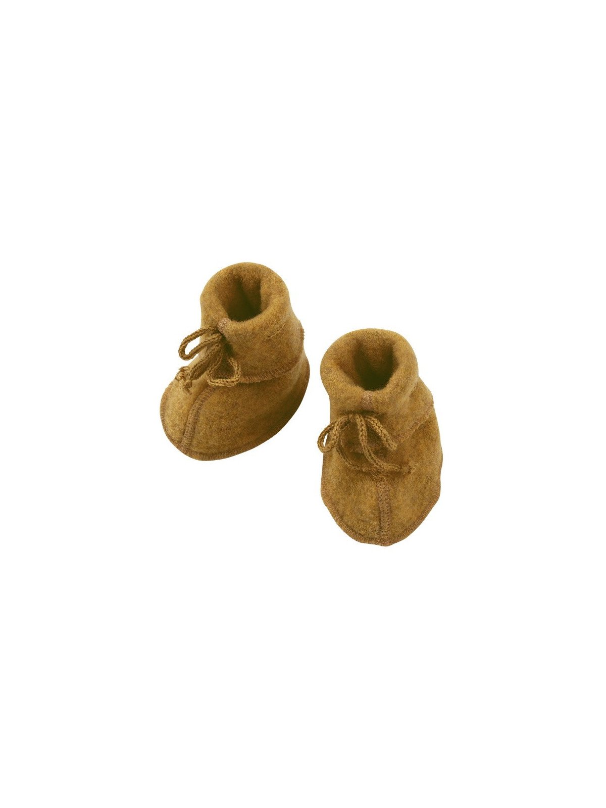 ENGEL - Bio Baby Fleece Schuhe, Wolle, safran