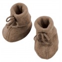 ENGEL - Bio Baby Fleece Schuhe, Wolle, walnuss