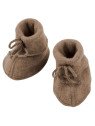 ENGEL - Bio Baby Fleece Schuhe, Wolle, walnuss