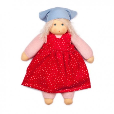 Nanchen Natur - Bio Baby Schmusepuppe "Sommerkind Lotti" 35cm, rosa