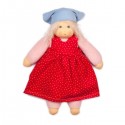 Nanchen Natur - Bio Schmusepuppe "Sommerkind" 35cm, rot