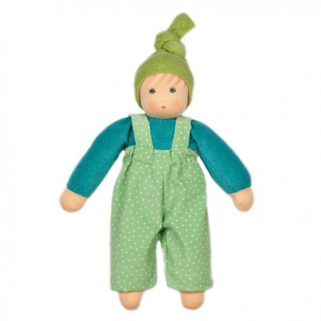 Nanchen Natur - Bio Baby Schmusepuppe "Sommerbub Jakob" 35cm